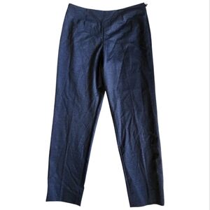Tommy Hilfiger Westport Ankle Pants Size 8 Slim Leg High Waist Navy Blue